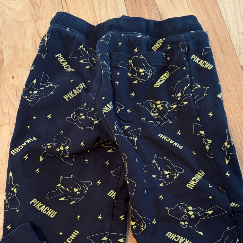 Hanna Andersson Black and Yellow Kids Joggers, 6-7 y - Picture 4 of 4
